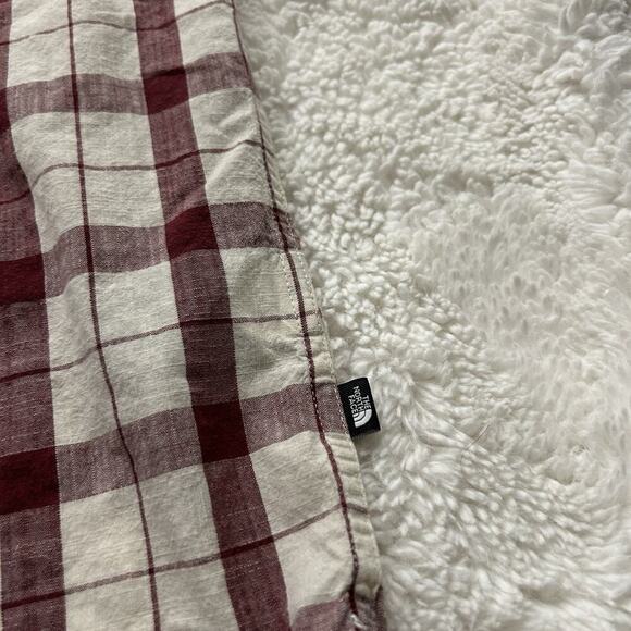 The North Face Men’s Red Plaid Short Sleeve Button Down Pockets Cotton Sz 2XL - Picture 7 of 8